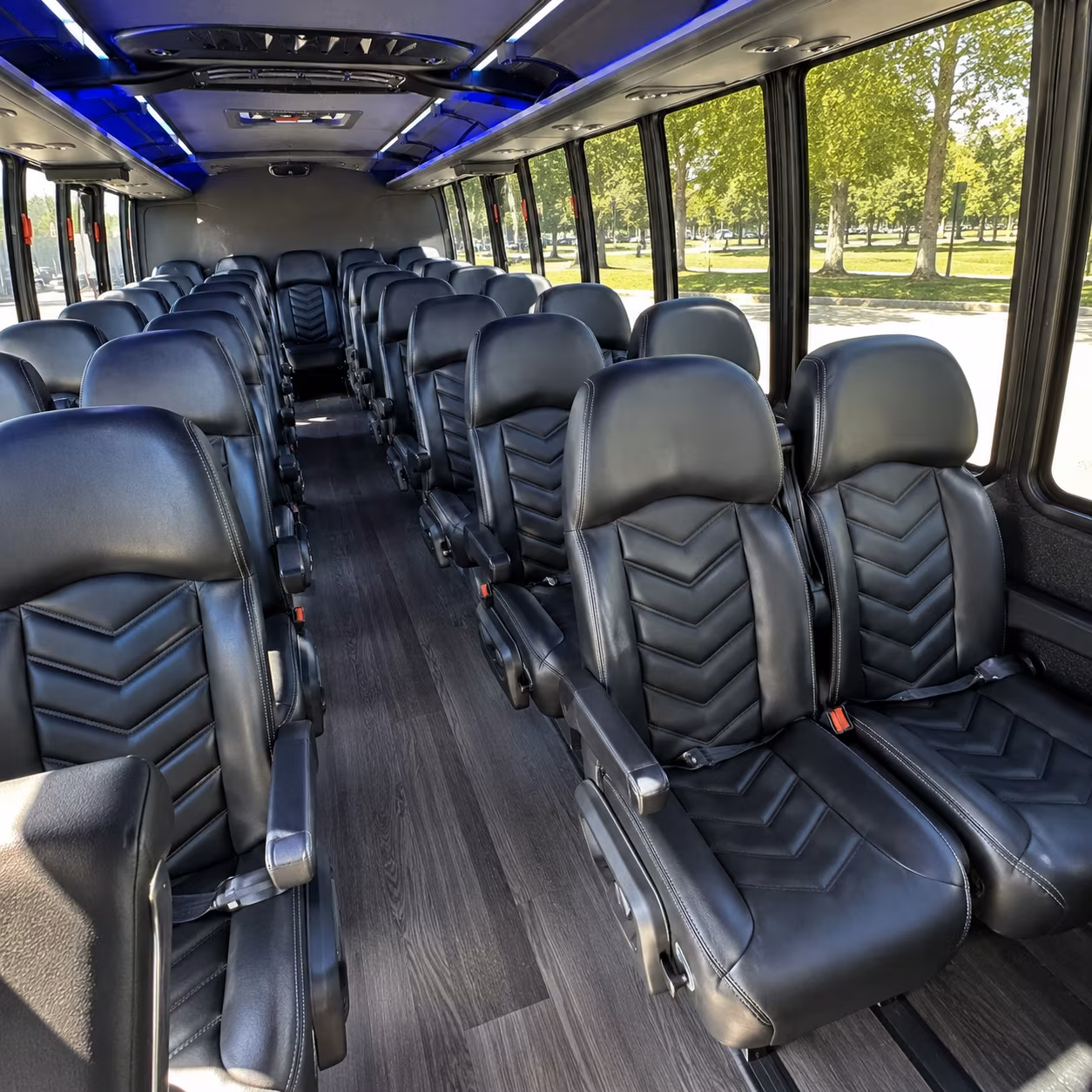 airport transfer buses for palmdale wedding guests flying in