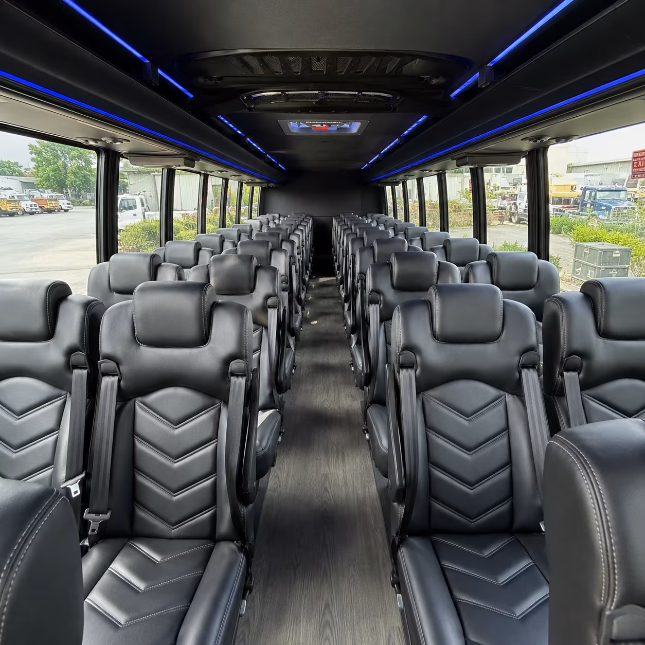charter buses for large palmdale wedding weekends