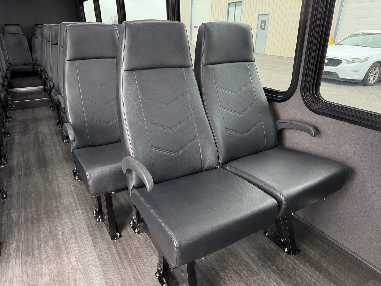 palmdale 18 passenger minibus interior
