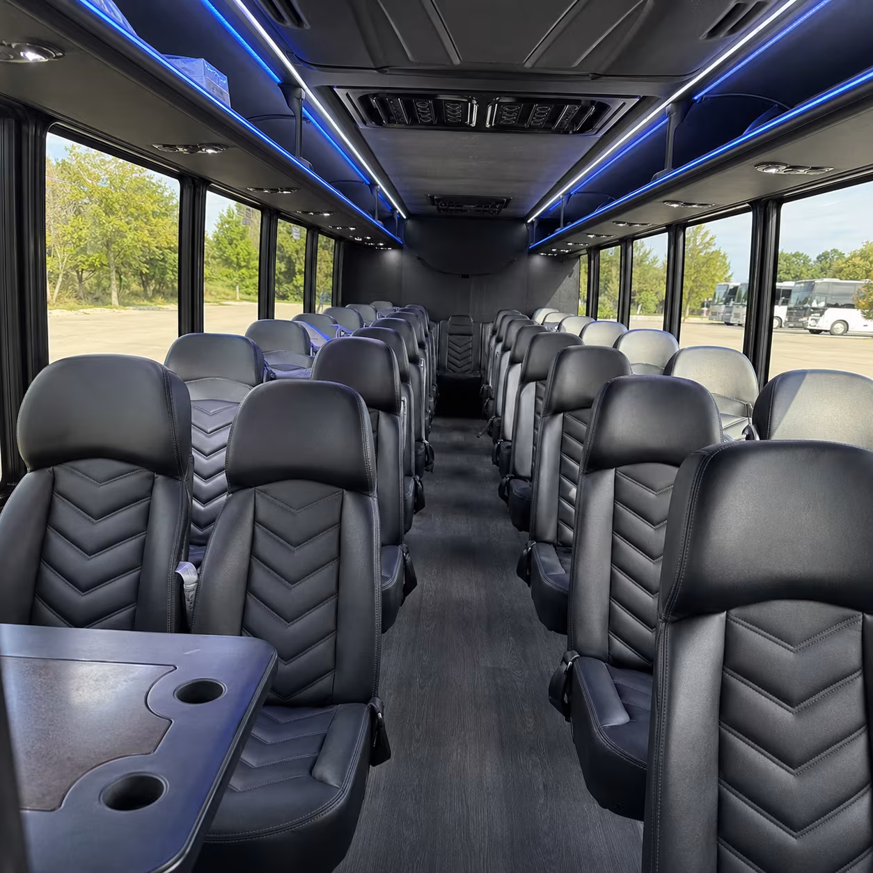 palmdale 25 passenger minibus interior