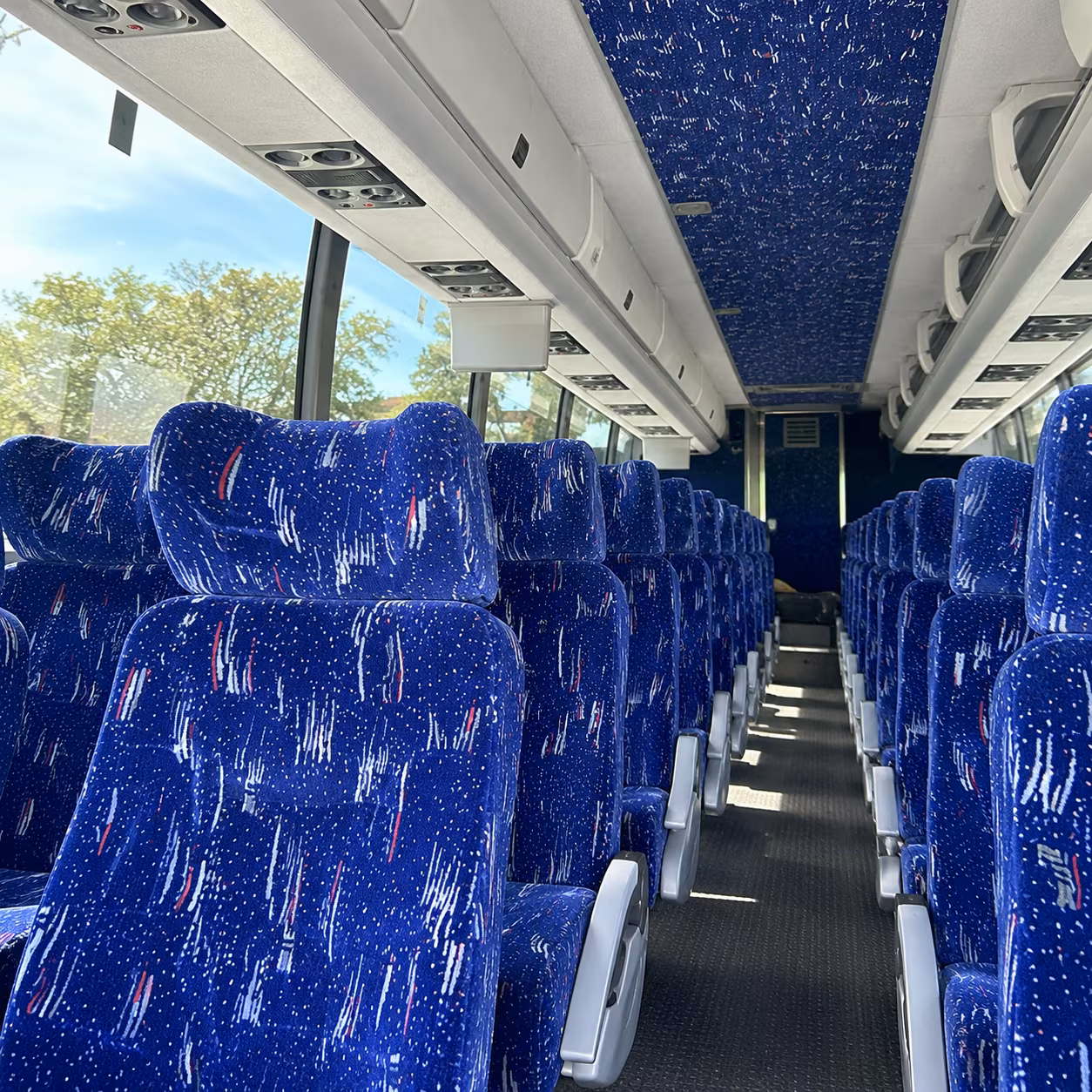 palmdale 56 passenger charter bus inside