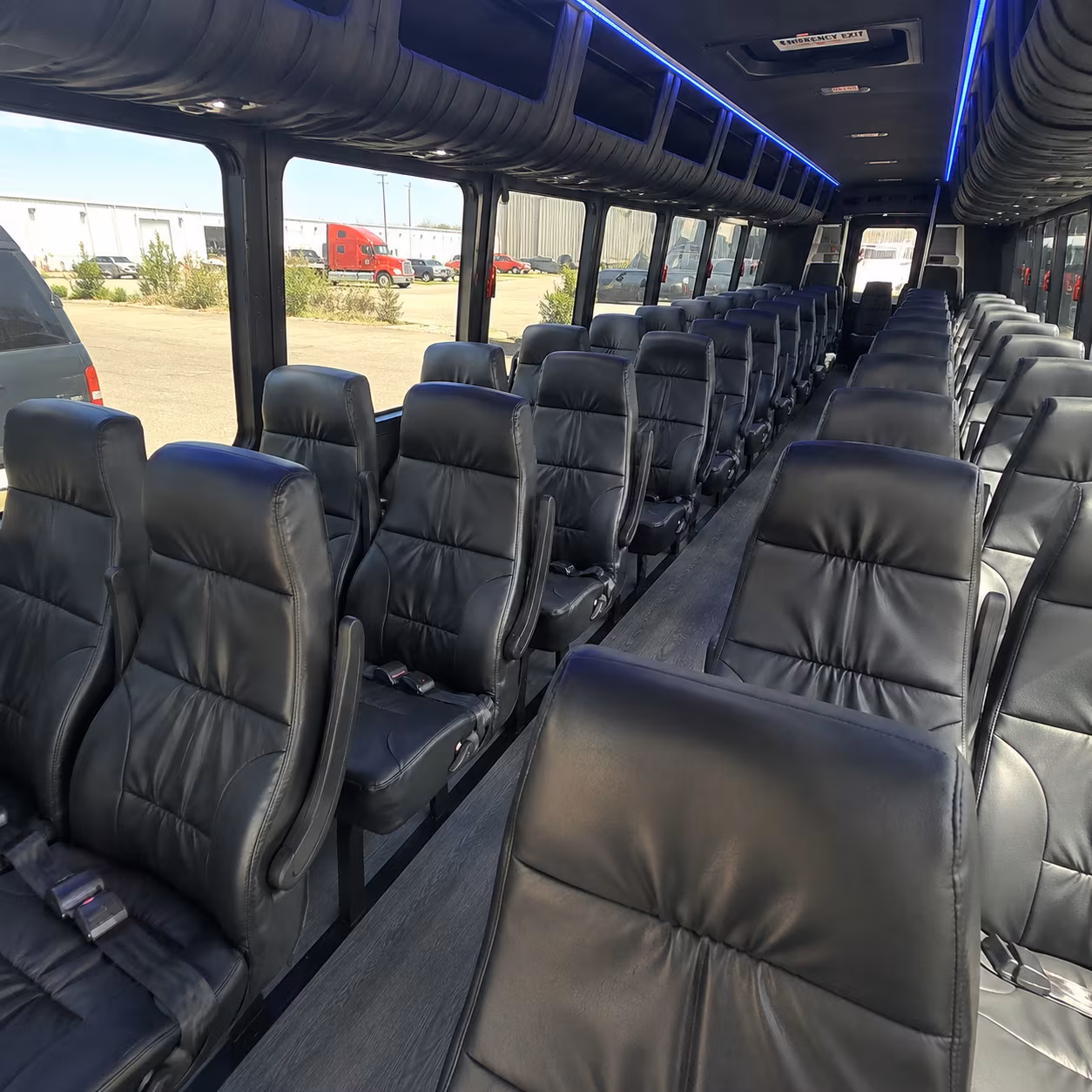 palmdale concert transportation onboard seating