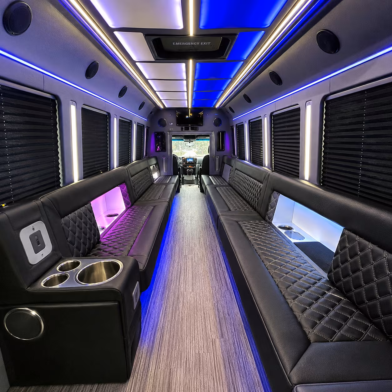 palmdale party bus interior