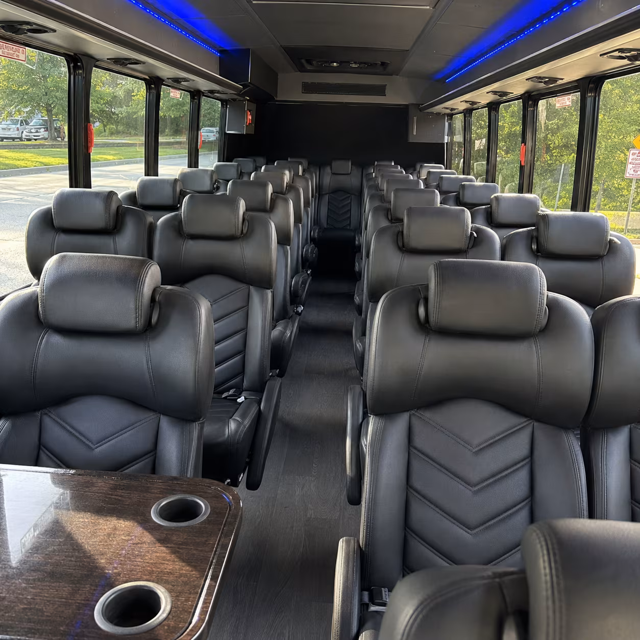 palmdale private event transportation onboard seating