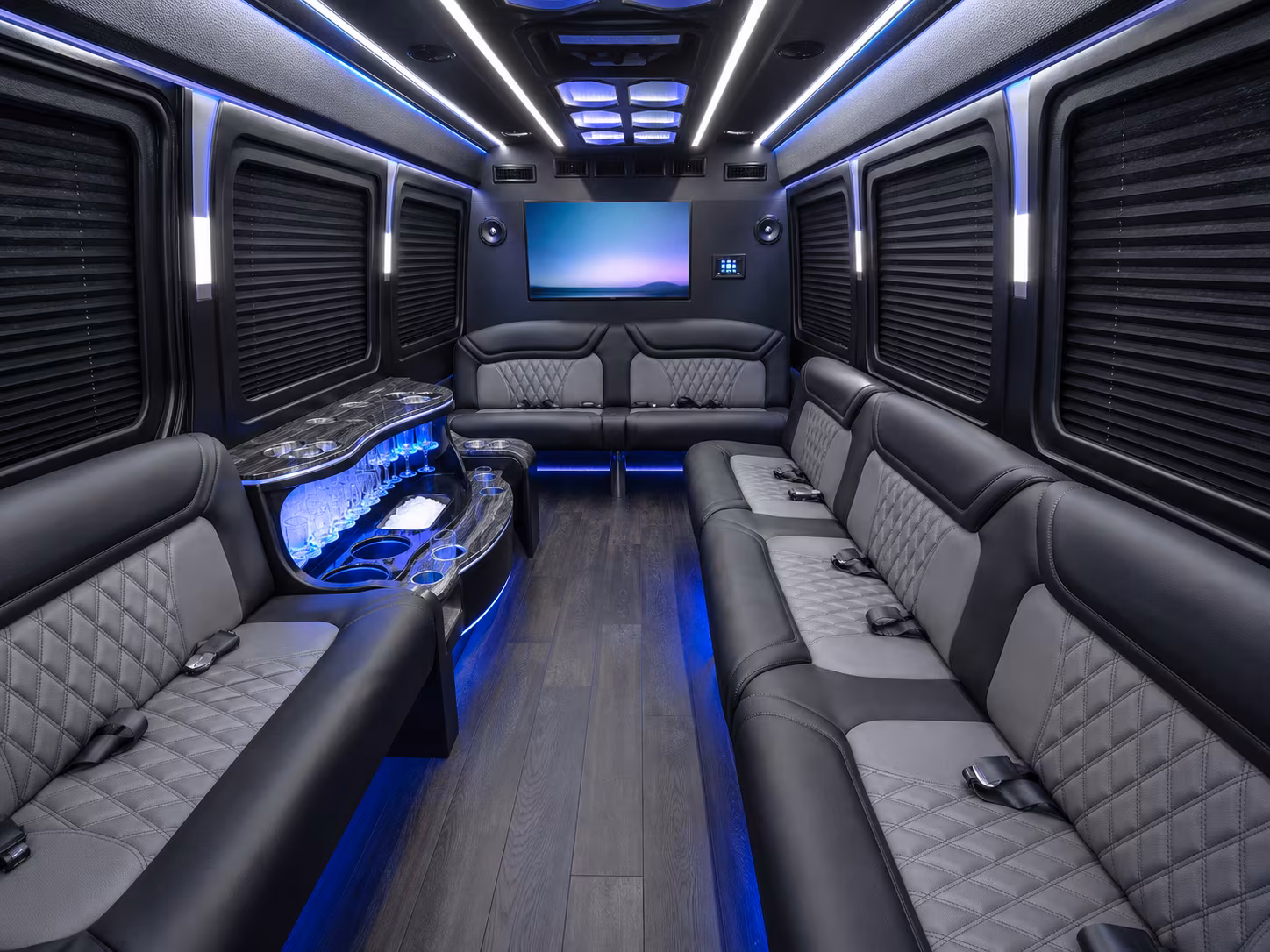 palmdale sprinter limousine interior