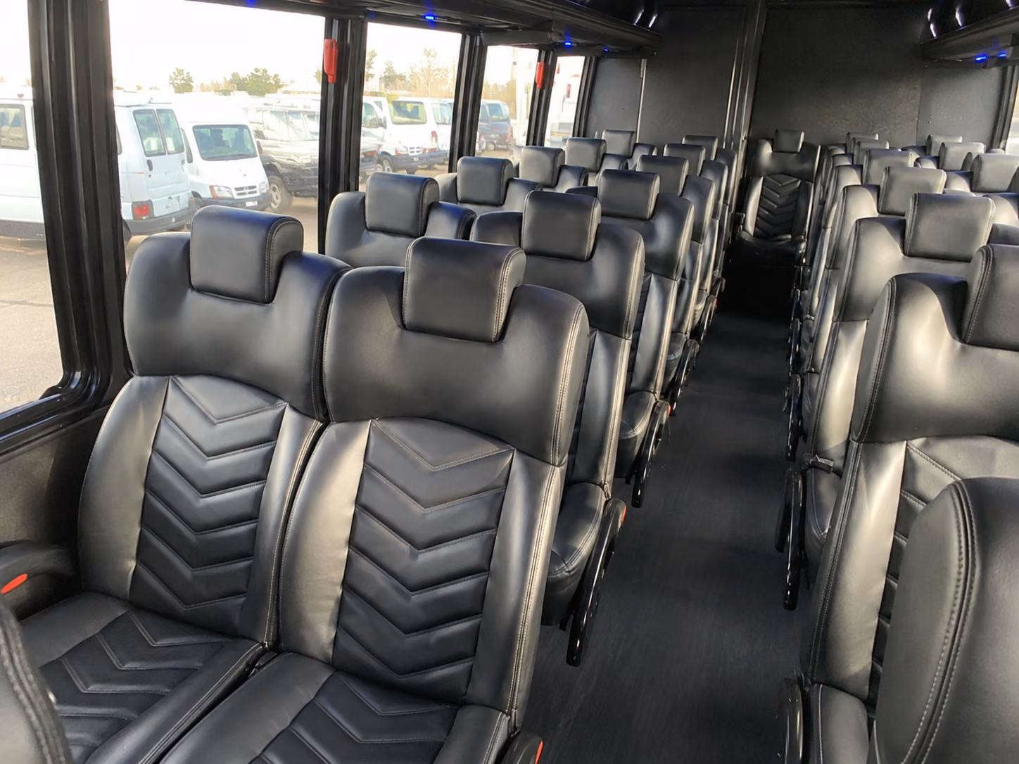 palmdale wedding transportation onboard seating