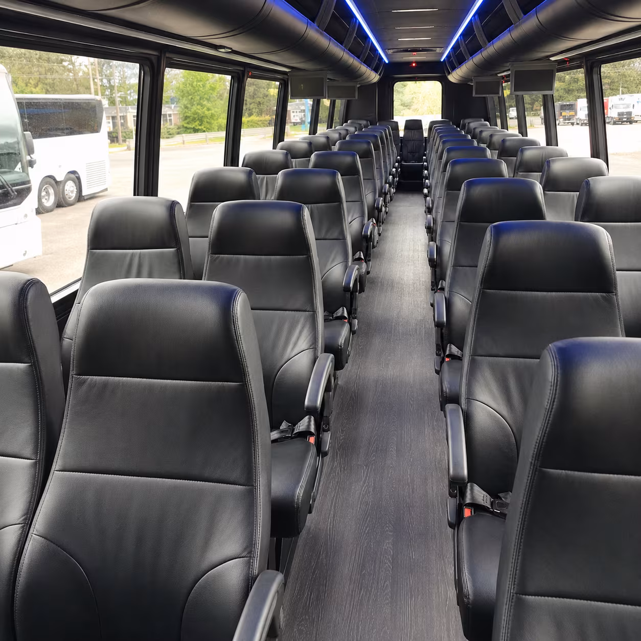 shuttle buses for palmdale wedding guests between hotels and venues